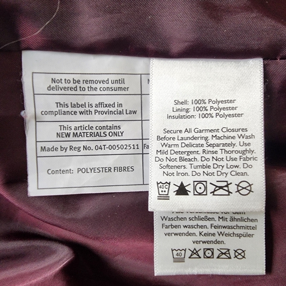 Eddie Bauer Women's Quilted Jacket In Purple/Egg Plant Size Small - Picture 6 of 12